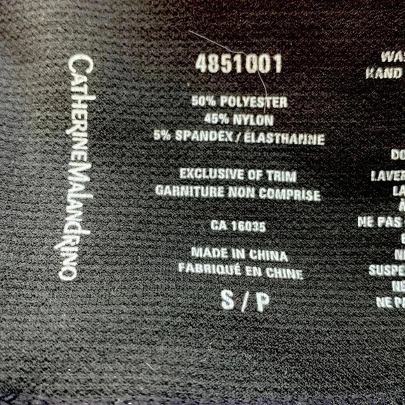 Catherine Malandrino fleece lined winter leggings with four-way stretch - Picture 2 of 5